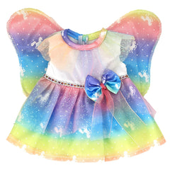 Colorful Winged Doll Dresses for 12in Dolls