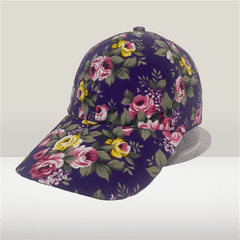 Women's Flower Baseball Cap Adjustable Cap Outdoor Casual Style Hat