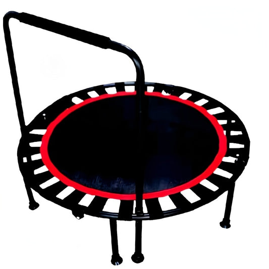 36" Round Foldable Trampoline With Armrest Gift Indoor Children's Bouncing Bed