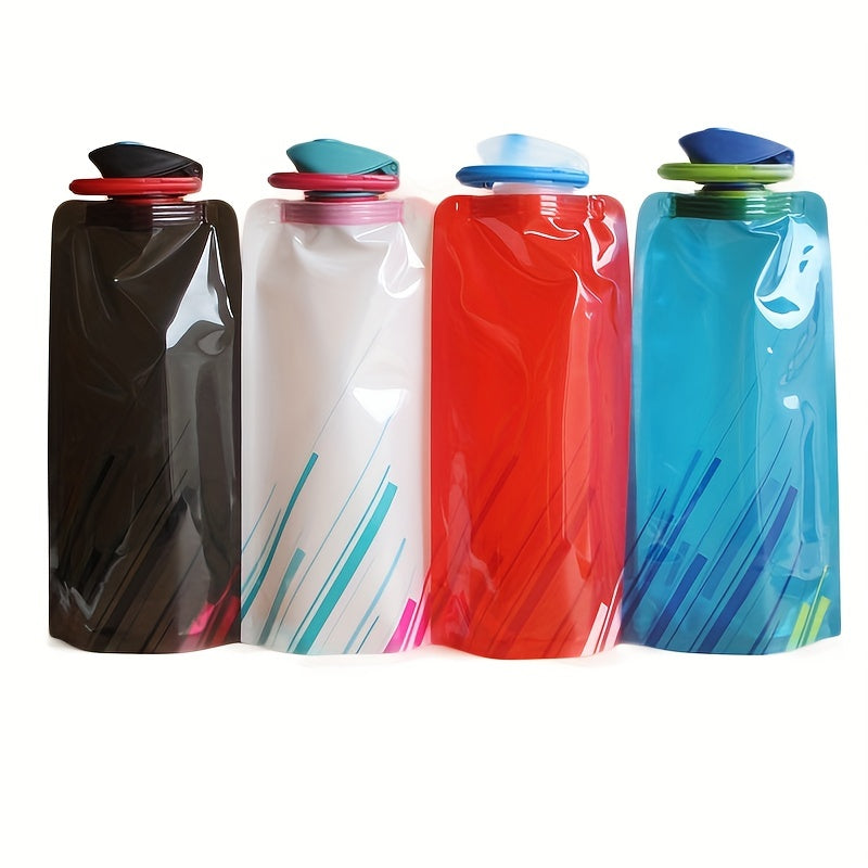 700ML Sports Folding Water Bag Portable Plastic Bottle