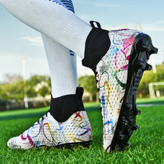 Boys' High Top Non Slip Football Cleat With Spikes