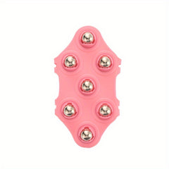 Double Belt Hand Held Roller Ball Massager for Muscle Back Neck Foot Shoulder