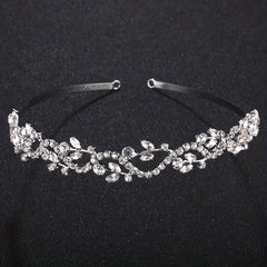 Rhinestone Crown Headband Baroque Bridal Wedding Hair Accessory