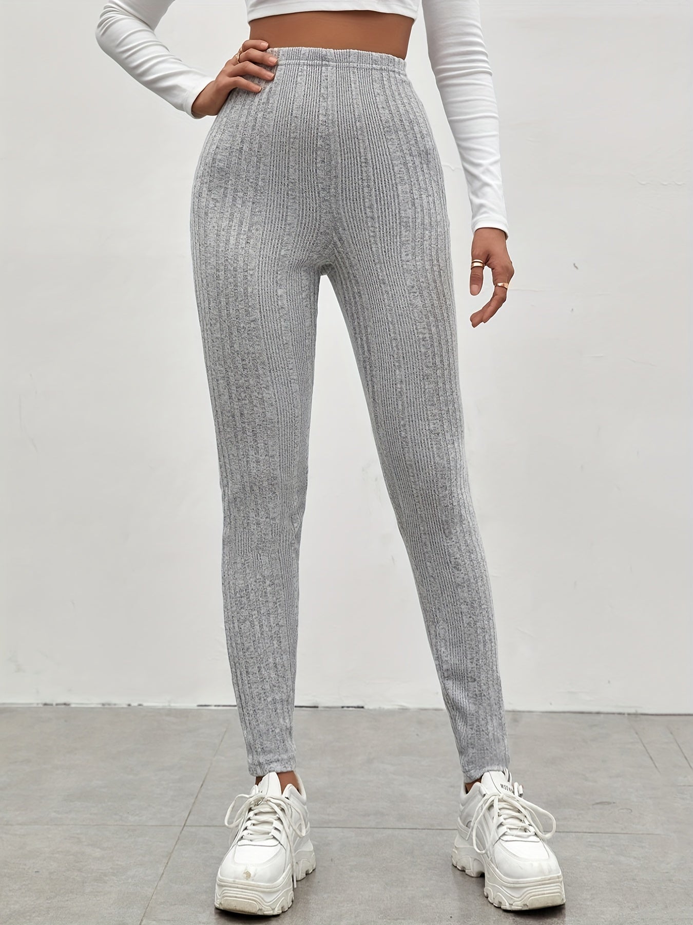 High Waist Skinny Leggings Stretchy Pants