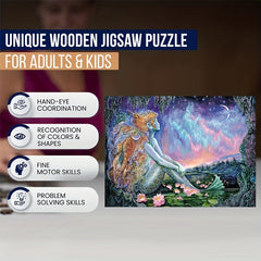 Mermaid Pool Wooden Puzzle for Adults - Creative Gift for Teenagers