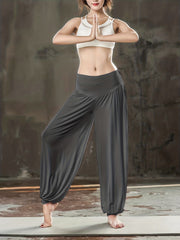 Stretchy Baggy Pants Casual Yoga Pants Women's Clothing