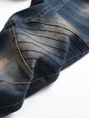 Men's Skinny Denim Jeans with Cool Designs