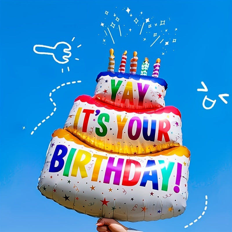 Birthday Cake Balloon Birthday Party Decoration Room Beach Party Supplies