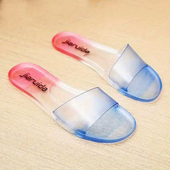 Women's Letter Graphic Slippers Waterproof Flat Slides