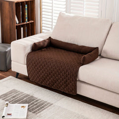 Waterproof Pet Sofa Cushion Grey Ultrasonic Cotton Bed