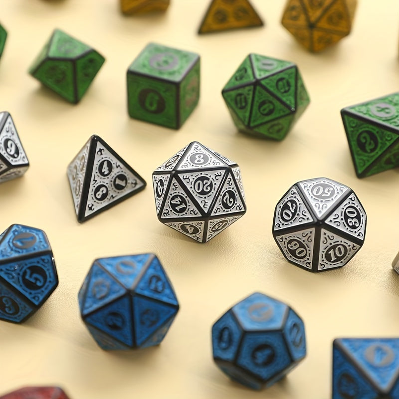 Antique Pattern Number Board Game Collection Dice