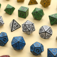 Antique Pattern Number Board Game Collection Dice