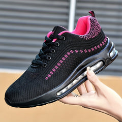 Letter Embroidered Wedge Shoes With Air Cushion For Women