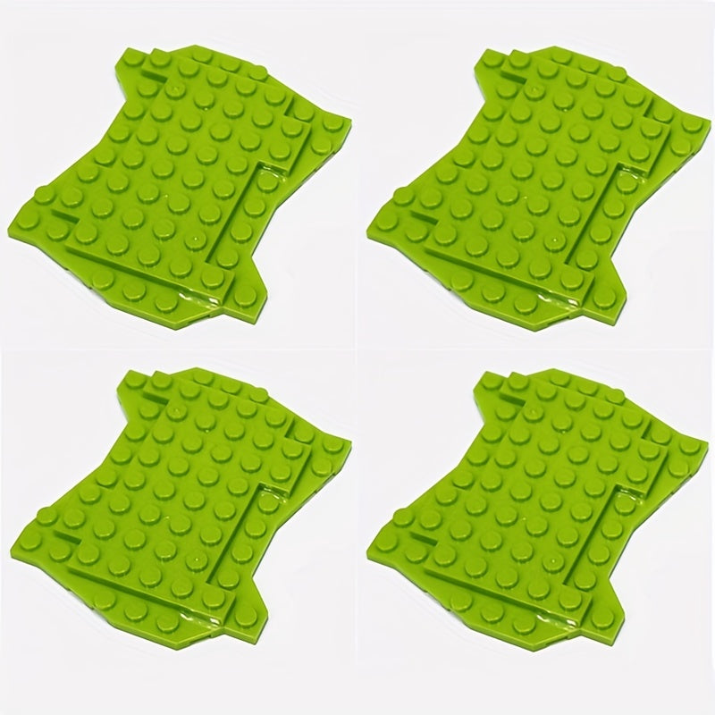 4pcs Irregular Baseplate Building Blocks for Children, Halloween Theme