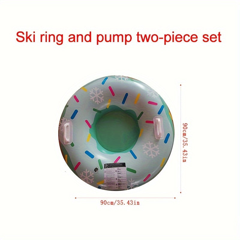 Winter Skiing Ring Universal Skiing Cushion Waterproof Durable PVC Snow Sled