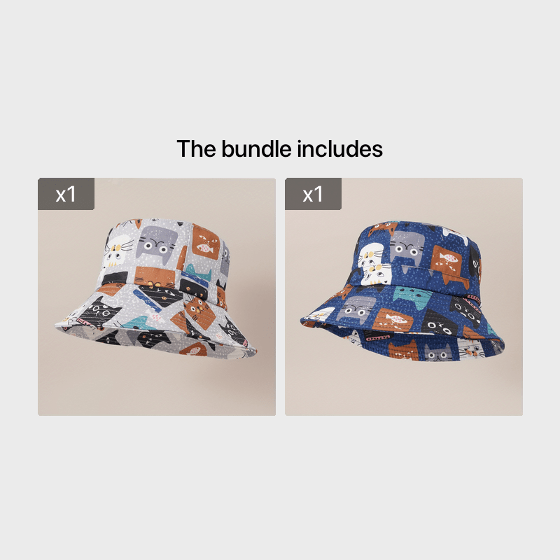 Street Cartoon Big Brim Bucket Hat American Niche Basin Hat Sun Hat