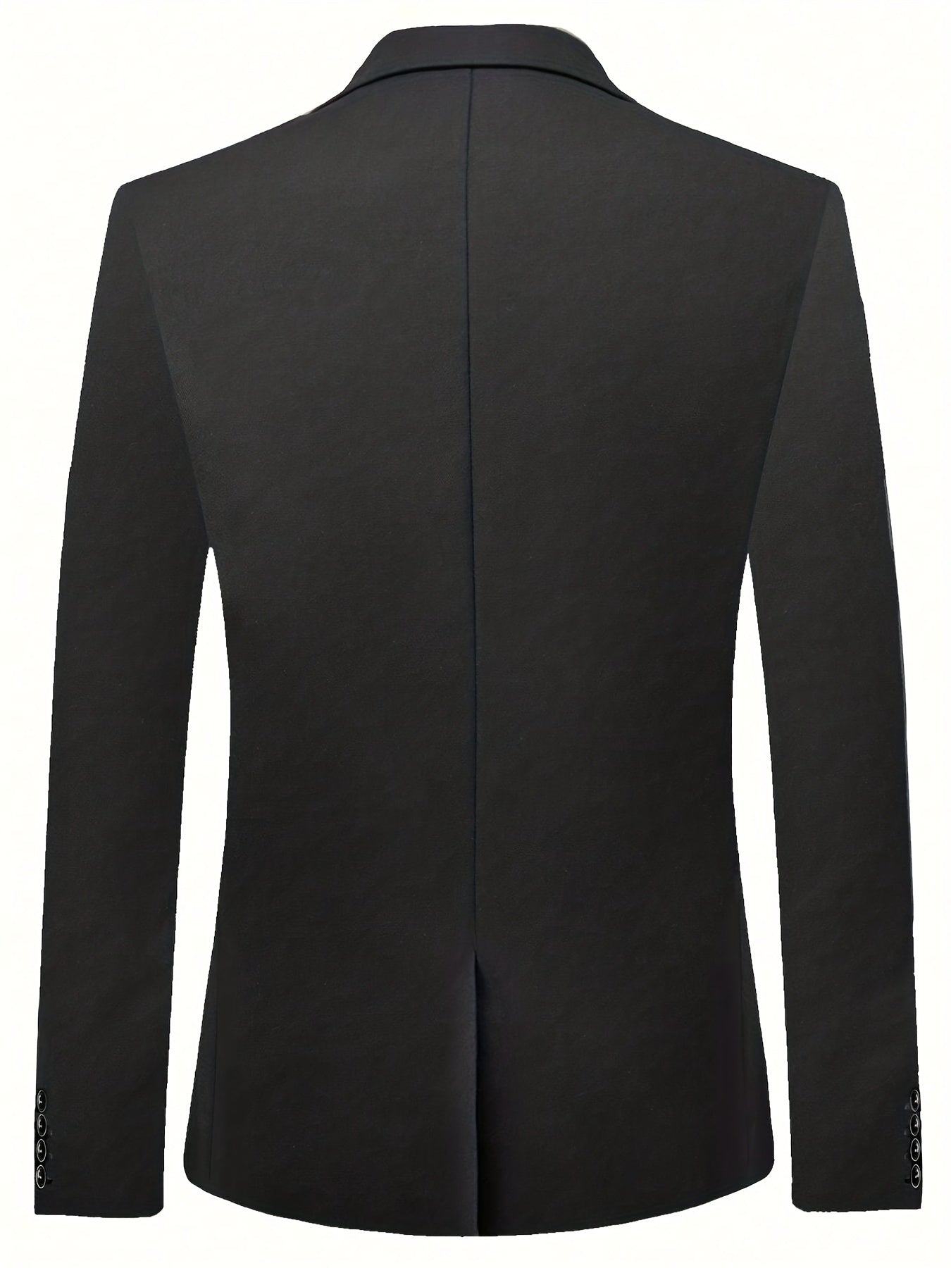 Men's Double Breasted Blazer Solid Lapel Suit Jacket