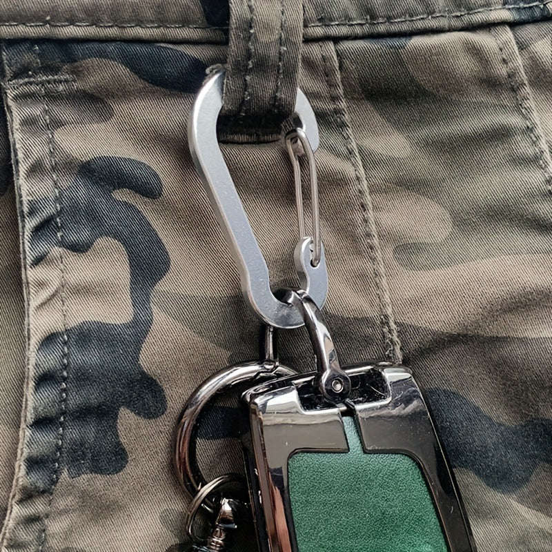 6pcs Heavy Duty Alloy Keychain Keyring for Outdoor Camping Hiking