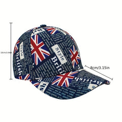USA Flag Graffiti Baseball Cap Cotton Duck Tongue Sun Hat