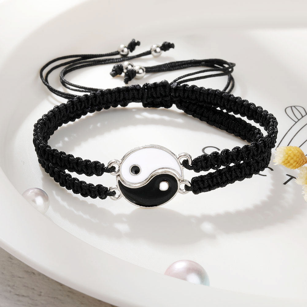 2Pcs Yin Yang Friendship Bracelets Set for BFFs