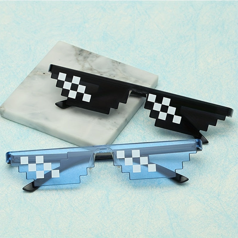 Mosaic Sunglasses Irregular Square Frame Sun Glasses For Women