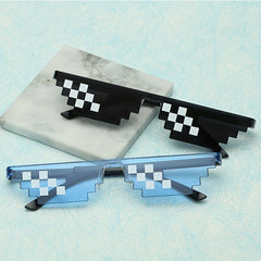 Mosaic Sunglasses Irregular Square Frame Sun Glasses For Women