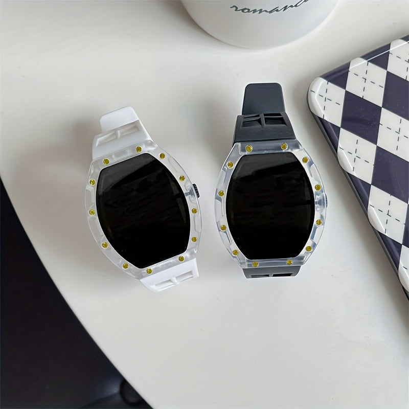 Men's Square LED Display Sports Watch