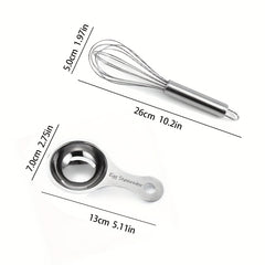 3pcs Stainless Steel Egg Separator Yolk Divider Kitchen Tool