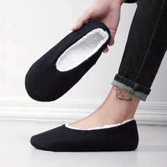 Men's Cozy Anti-Skid House Slippers Winter Indoor Shoes