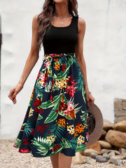 Floral Print Tank Dress for Spring & Summer
