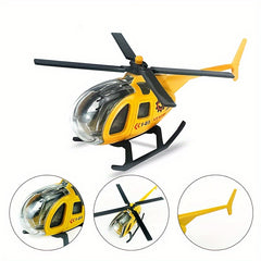 Mini Helicopter Alloy Model Toy Desktop Decoration Fun Health Material