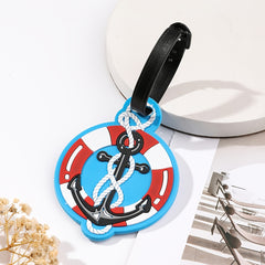 Stylish Print Silicone Luggage Tag Durable Boarding Tag