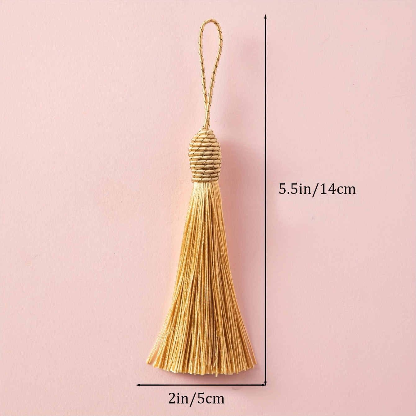10pcs Silk Tassel Clothing DIY Decoration Golden Hat Tassel