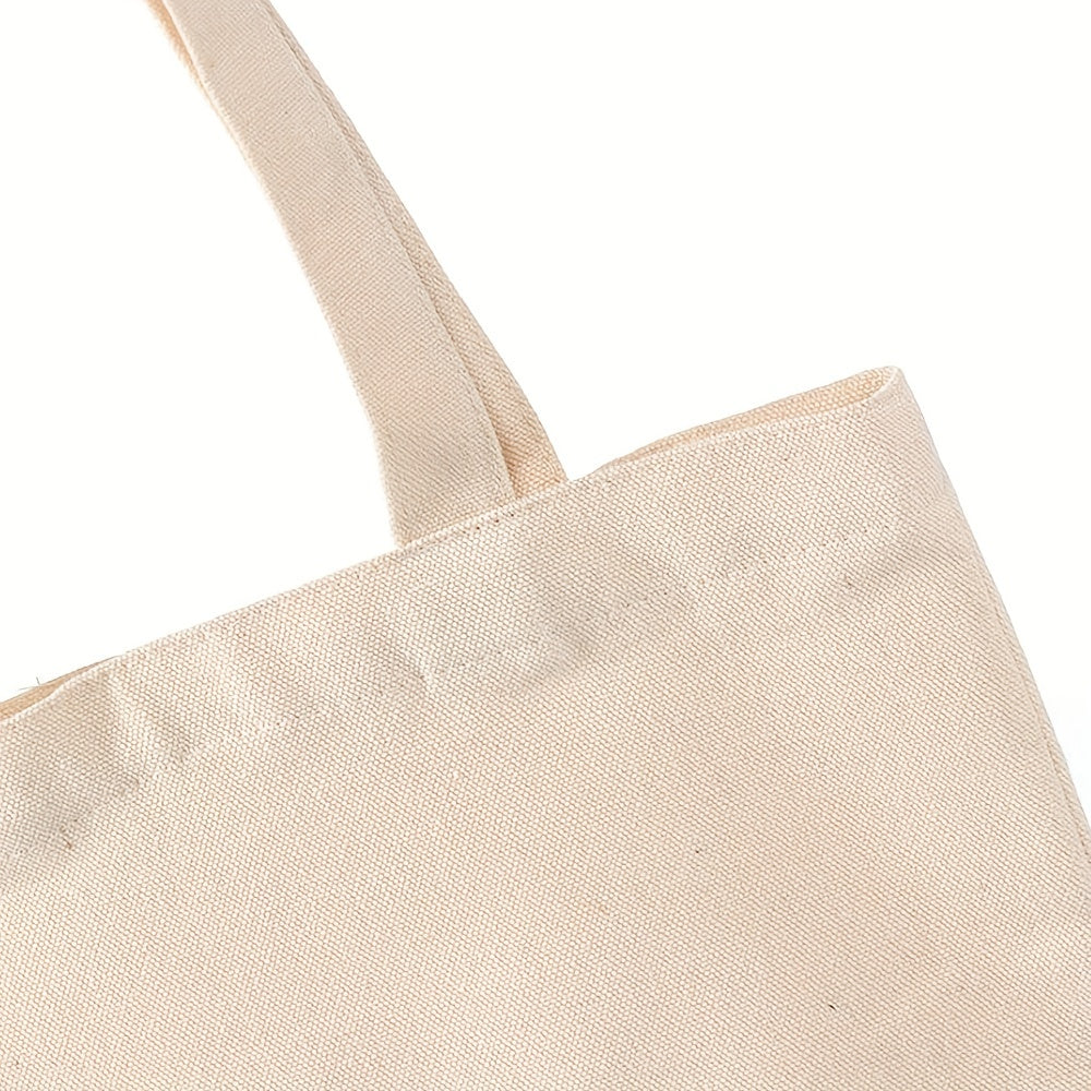 Thickened Canvas Portable Shopping Bag Blank DIY