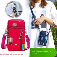 Small Cell Phone Bag Shoulder Purse Zipper Multifunctional Adjustable Strap