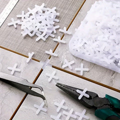 100pcs Tile Seam Positioning Cross Plastic Leveler Cross Clip