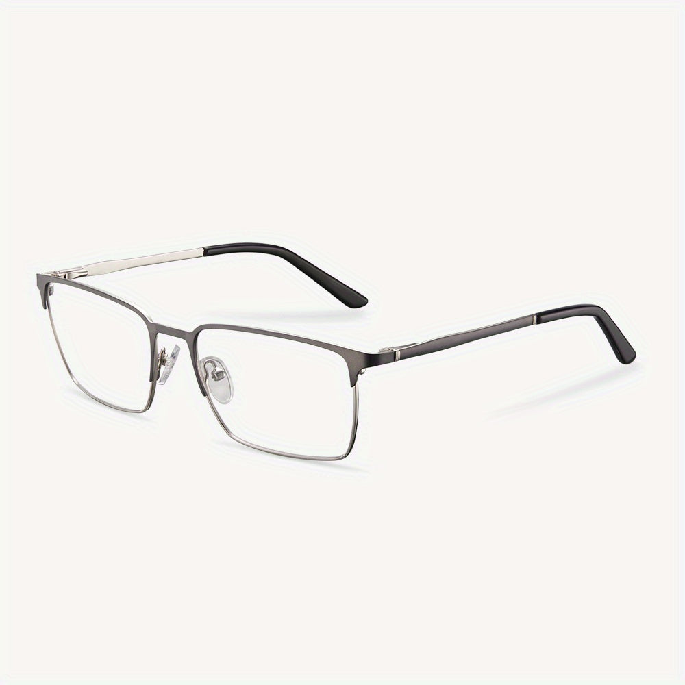 Men's Square Frame Light Blocking Glasses Anti UV Ray