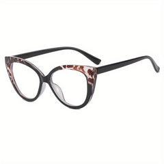 Light Blocking TR90 Cat Eye Clear Lens Computer Glasses