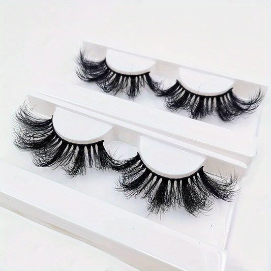 25mm Fluffy Thick Mink Lashes Volume Natural Dramatic False Eyelashes