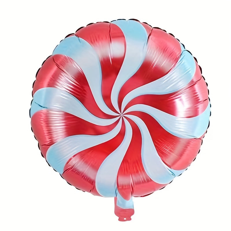 8pcs Red And Green Windmill Balloons for Candy Wonderland Christmas Party