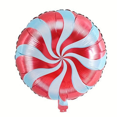 8pcs Red And Green Windmill Balloons for Candy Wonderland Christmas Party