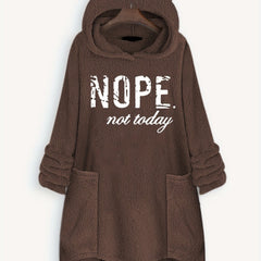 Big Pocket Hoodie Casual Long Sleeve Fleece Hoodies Sweatshirt
