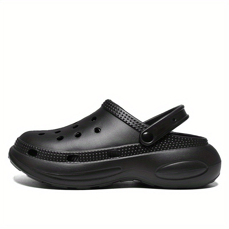 Men's Closed Toe Platform Clogs Outdoor Wear resistant Anti skid Beach Clogs