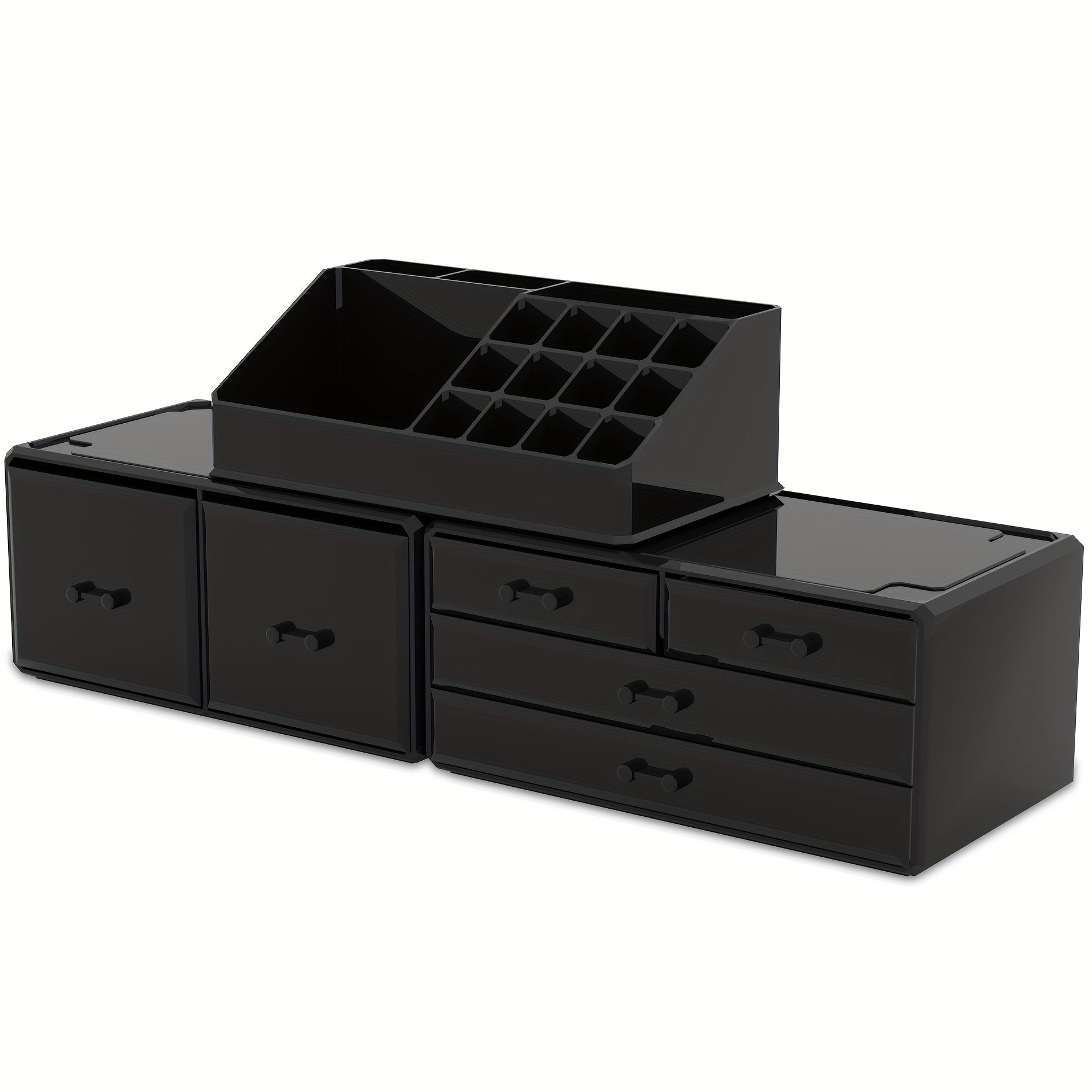 Makeup Organizer Acrylic 3 Pieces Cosmetic Storage Drawers Jewelry Display Box