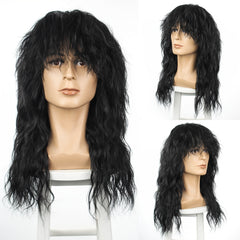 Men's 80s Rock Metal Halloween Wig Long Curly Hair