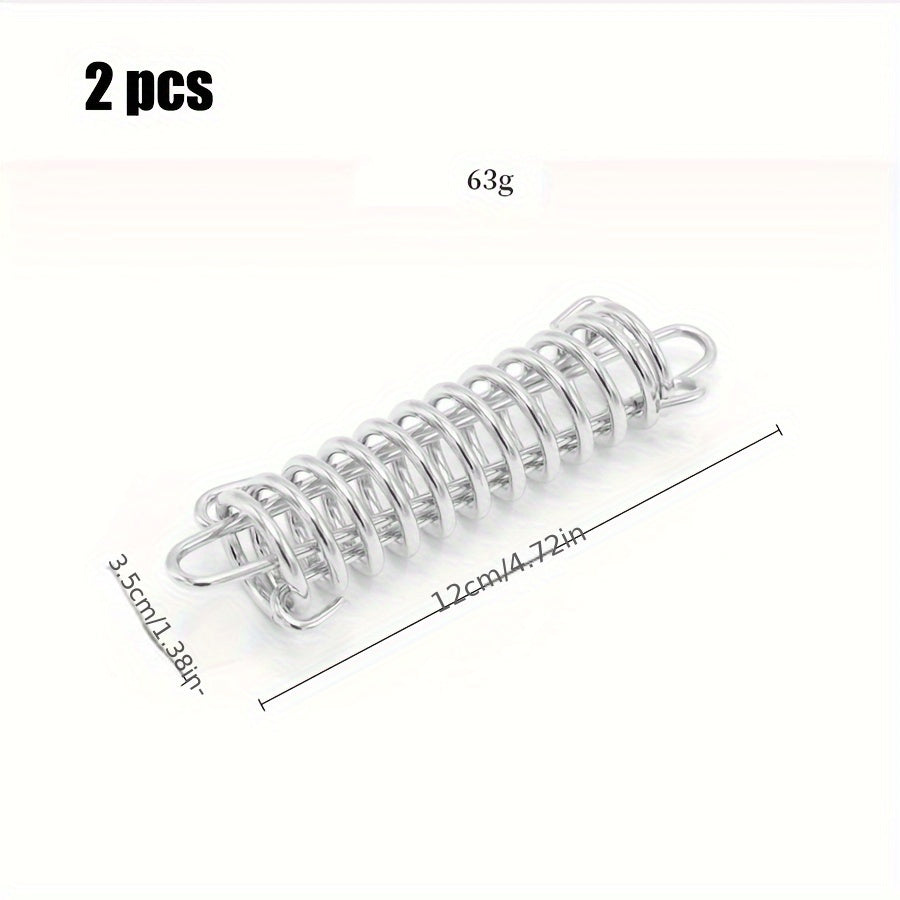 2pcs Stainless Steel Spring for Outdoor Camping Tents
