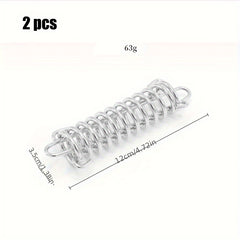 2pcs Stainless Steel Spring for Outdoor Camping Tents