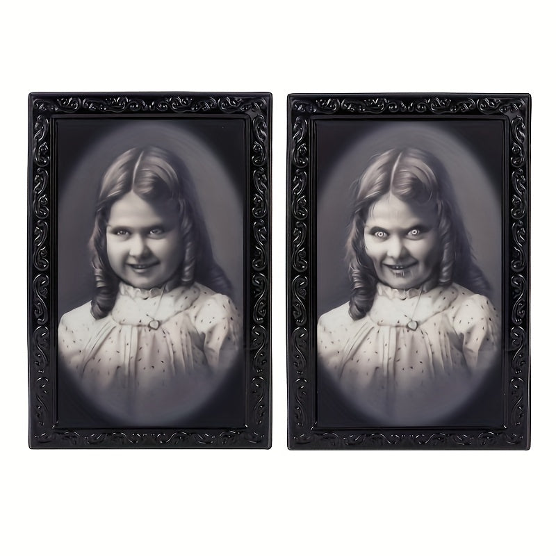 3D Face Changing Photo Frame Human Figure Horror Decoration