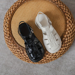 Women's Cut Out Chunky Sandals Buckle Strap Platform Sandals