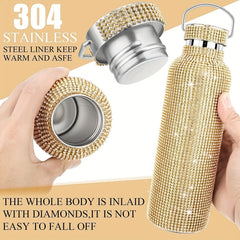 Stainless Steel Insulated Water Bottle 500ml for Travel and Breakfast